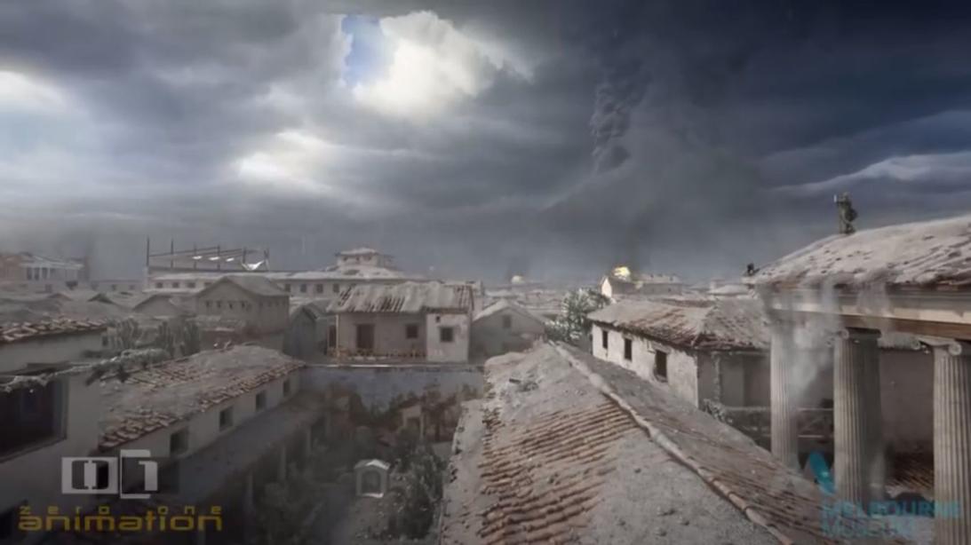 Вот видео о том, как на самом деле выглядел последний день Помпеи