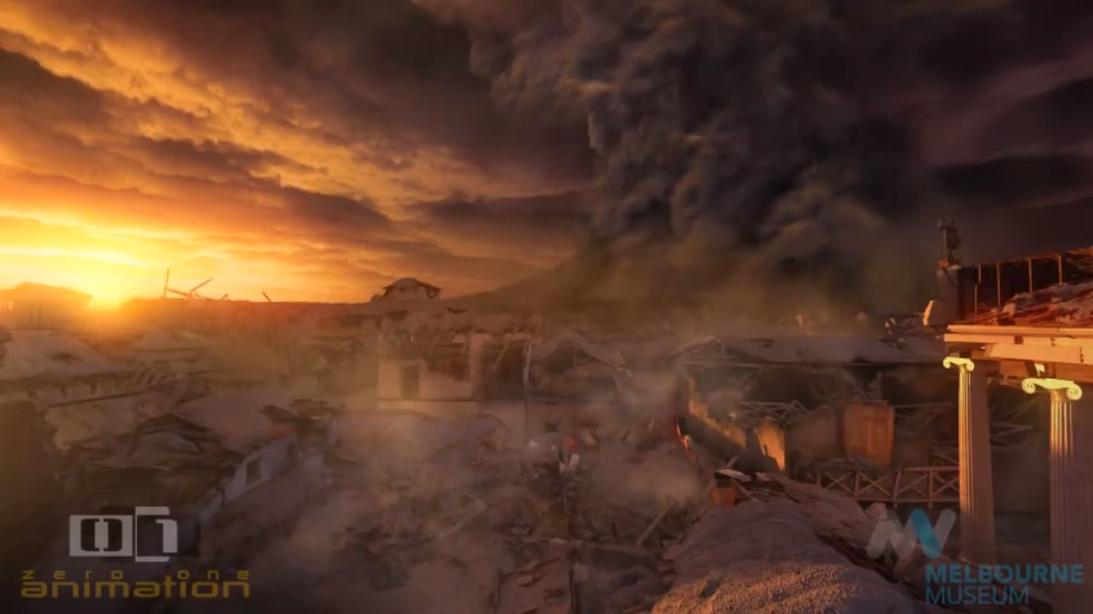 Вот видео о том, как на самом деле выглядел последний день Помпеи