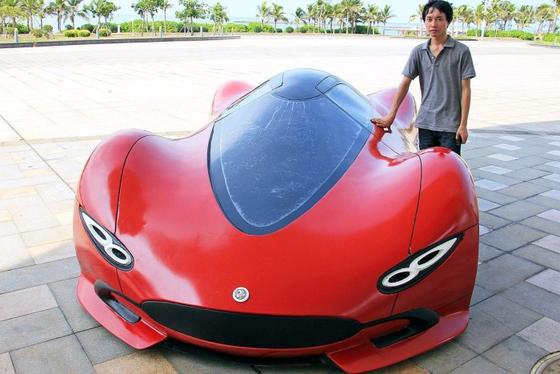 Китайский студент за 6 месяцев создал невероятный суперкар, потратив всего 5000 долларов