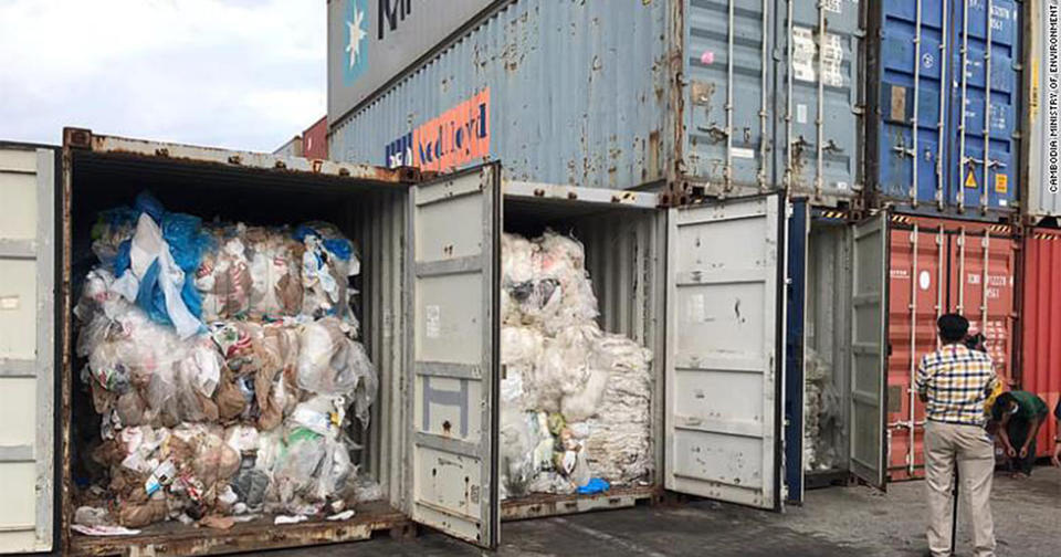 Камбоджа отправит пластиковые отходы обратно в США и Канаду