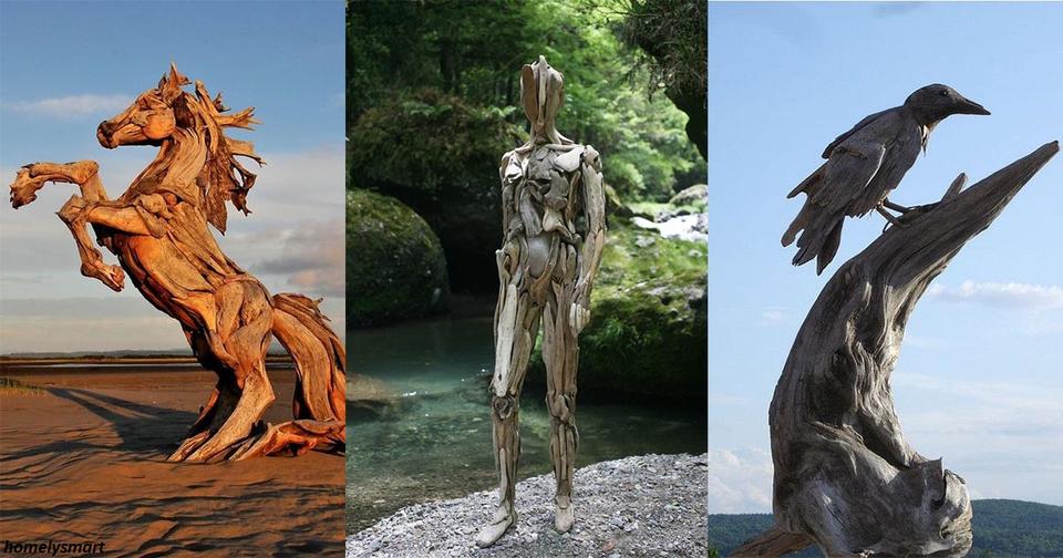 15 удивительных скульптур из дерева, которые вот вот оживут