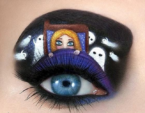 Образ не останется незамеченным: 10 идей макияжа глаз на Хэллоуин