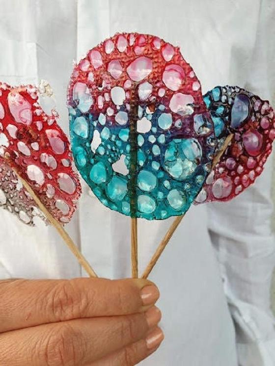 Цветные сахарные леденцы с пузырьками: интересное угощение для детских вечеринок