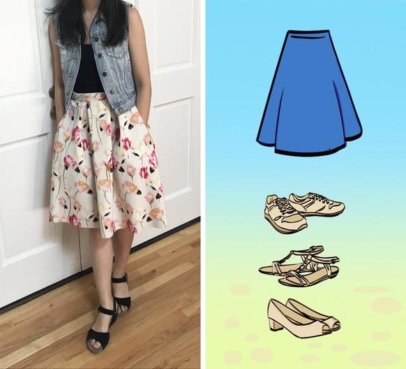 Как правильно сочетать различные виды юбок с обувью, чтобы избежать нелепого образа