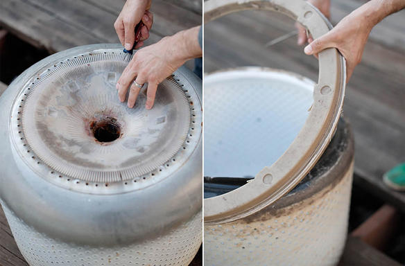 Выброшенную стиральную машину муж превратил в шикарный гриль: фотоинструкция по созданию незаменимой в хозяйстве вещи