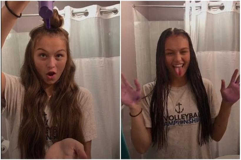 Девушки выливают на голову фиолетовый шампунь и делятся результатом в интернете: новый вирусный тренд, собравший вокруг себя много споров