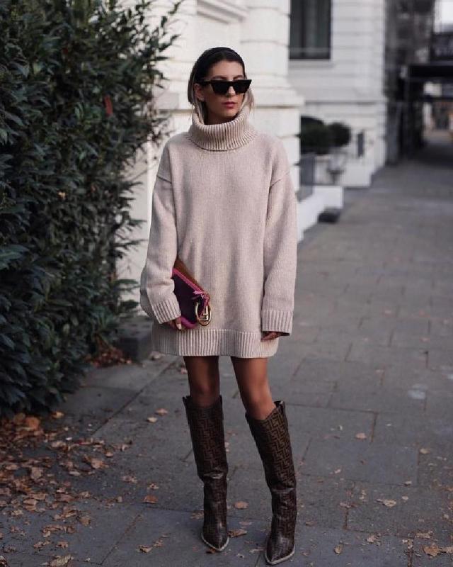 Платье-свитер, дубленка в стиле авиатор: тренды этой зимы, которые должны быть у каждой модницы