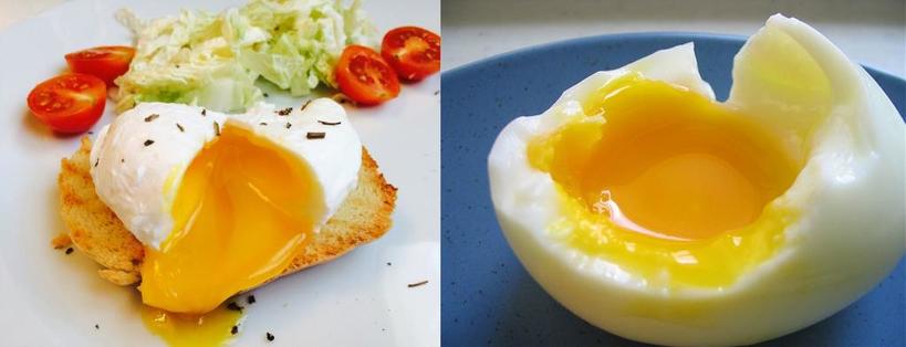Готовлю дома ресторанное блюдо: яйца всмятку на низкой температуре. Белок пропитывается желтком и получается вкусно и полезно