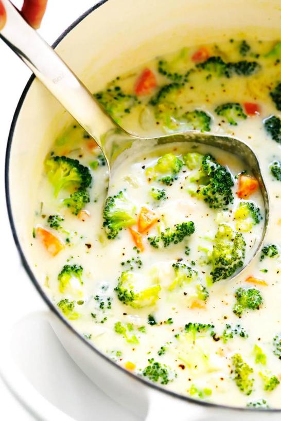 Рецепт приготовления вкусного сырного супа с брокколи. Сытно и полезно