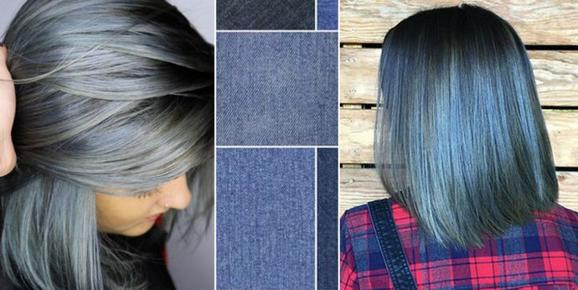 Midnight Denim или  Полуночный деним  – новая тенденция в окрашивании темных волос в осенне зимний сезон
