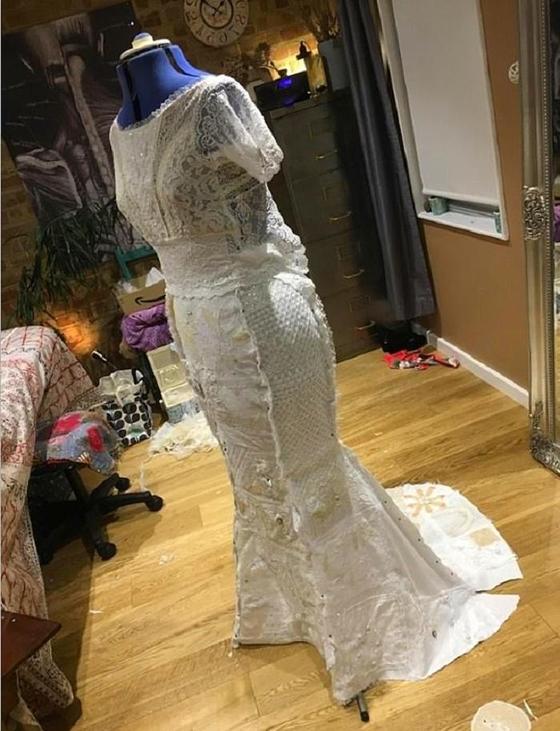 С миру по нитке: невеста сшила свадебное платье из лоскутов от свадебных нарядов своих знакомых