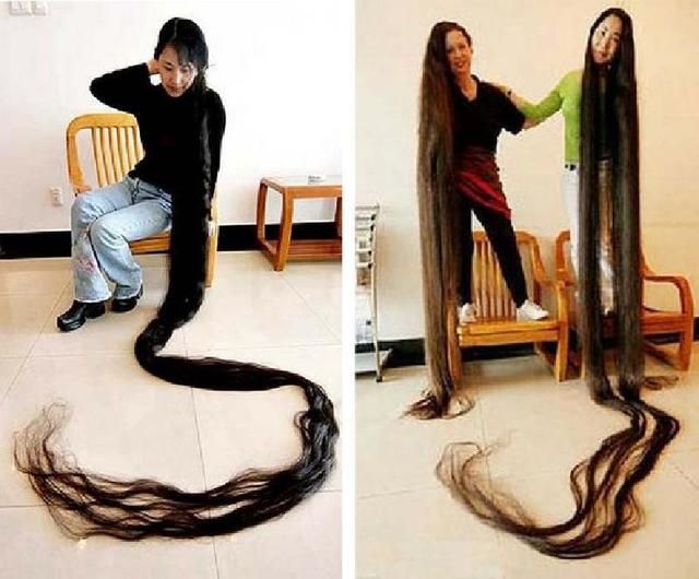 Девушки с самыми длинными волосами: фотоподборка