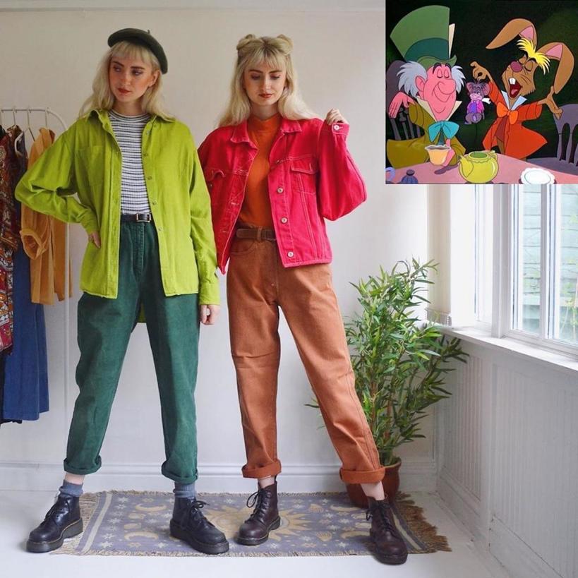 Маркетинг - всему голова: сестры-близнецы продают свою старую одежду онлайн, собирая из нее образы диснеевских персонажей (фото)