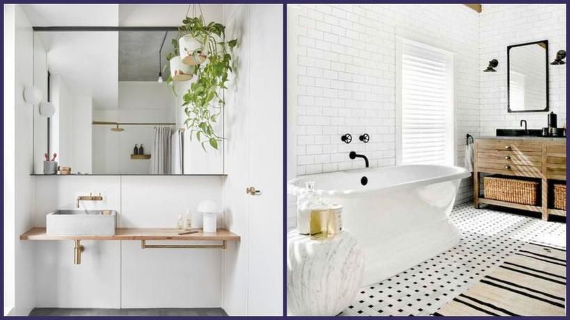 Скандинавский стиль ванной комнаты - это геометрические формы, белый интерьер и натуральные материалы
