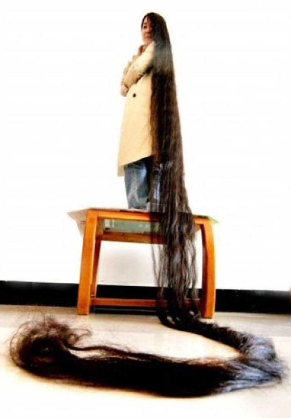 Девушки с самыми длинными волосами: фотоподборка