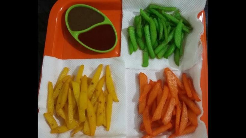 Как приготовить цветной картофель фри: дети в восторге от его необычного вида