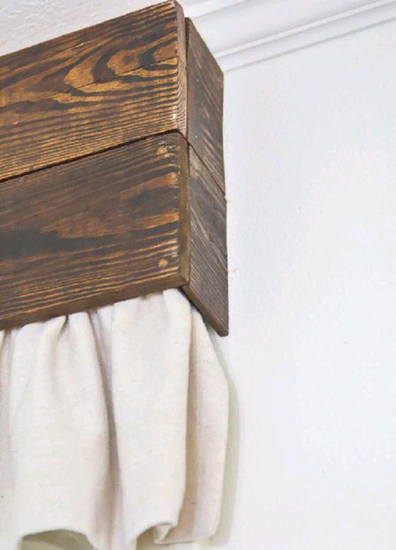 Долой скучные карнизы: ткань, краска и деревянные доски помогут вам преобразить свою комнату