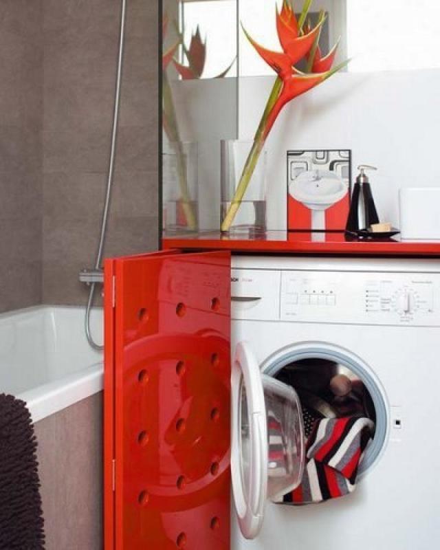 Советы от дизайнеров: интересные идеи - куда спрятать стиральную машину