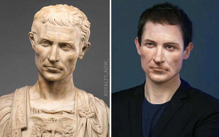 Вот как бы выглядел сегодня Юлий Цезарь и другие люди из истории