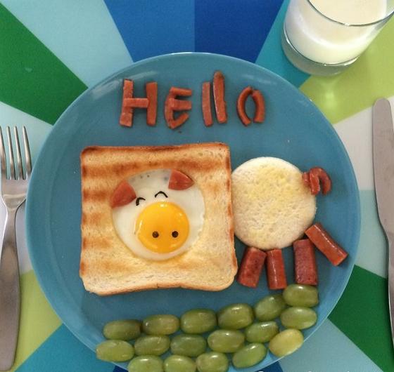 Мама каждое утро готовит своим четырем детям креативные завтраки: искусство из яиц