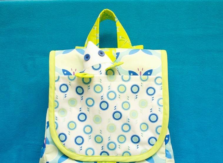 Простой дизайн и яркие цвета: шьем милый детский рюкзачок из хлопковой ткани