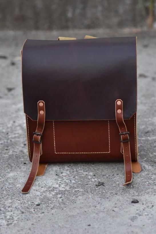 Стильный кожаный рюкзак, который можно сделать своими руками. Модный атрибут на каждый день