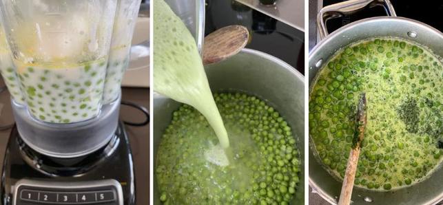 Полезное блюдо из зеленого гороха, шпината и яйца: рецепт с фото