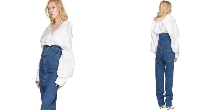 Высокая талия и открытая спина: некоторые модели джинсов больше похожи на шутку, но их уже можно приобрести
