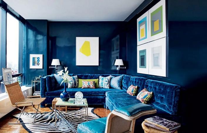 Как цвет комнаты влияет на ваше настроение: синий дает ощущение надежности, зеленый - изобилия, черный - тайны