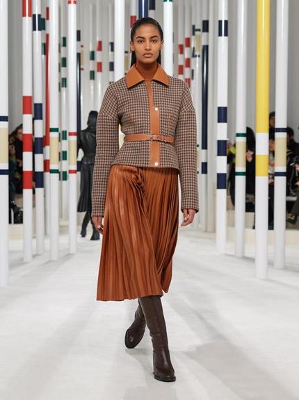 И полосочка, и клеточка: главные тренды моды осень   зима 2020 года от Hermès