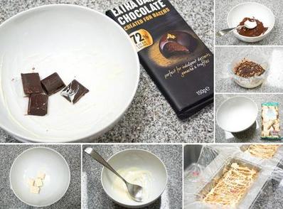 Легкий рецепт вкусного десерта: два вида мороженого, шоколадная глазурь и золотая посыпка