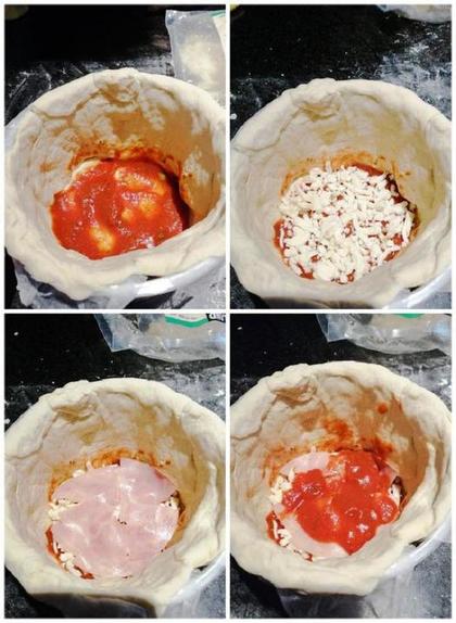 Подруга удивила рецептом пиццы: вместо круглой лепешки она делает объемный 