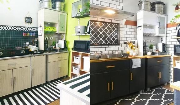 У женщины не было денег на ремонт, и она решила поменять обои на кухне – результат превзошел ожидания (фото до и после)