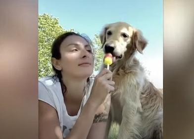 Пес отобрал у щенка мороженое: тот запомнил обиду, а спустя год отомстил (смешное видео)