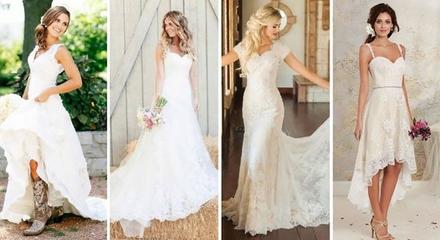 Платья для беззаботных невест: пляжные, богемные, винтажные и другие