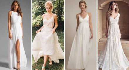 Платья для беззаботных невест: пляжные, богемные, винтажные и другие
