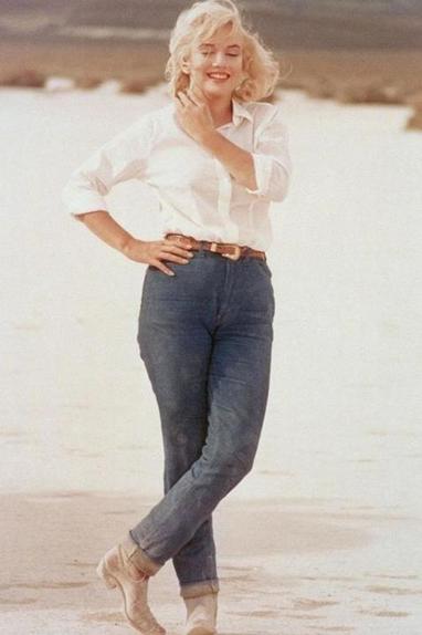 Как выглядели иконы стиля прошлого века в джинсах: Мэрилин Монро, Брижит Бардо, Одри Хепберн