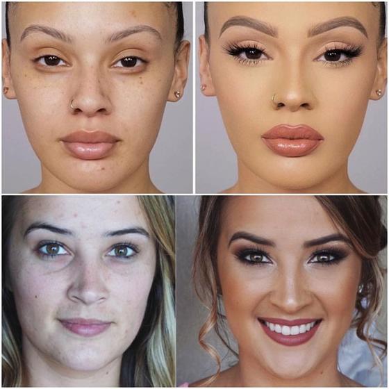 «Идеальной кожи нет, но никто не должен об этом знать!»: преображение обычных девушек до и после макияжа (фото)