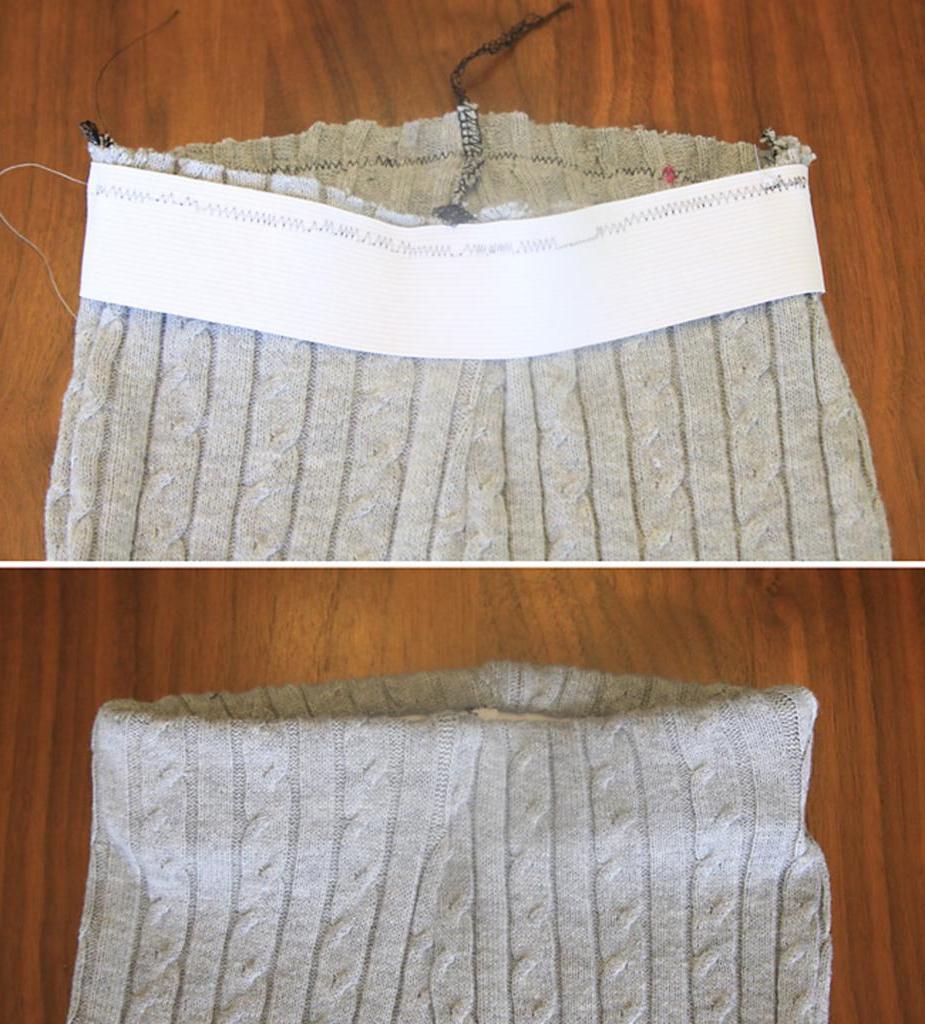 Как из старого свитера сделать удобные детские легинсы. Очень простой и практичный способ