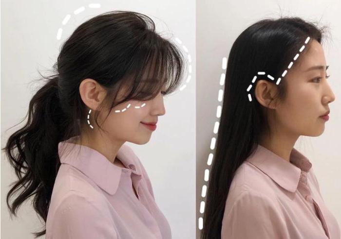 Универсальный способ укладки челки корейских девушек: ее можно легко заплести в любую прическу