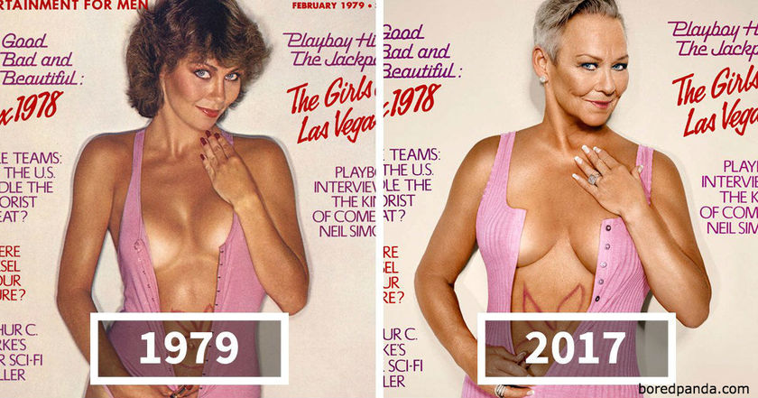 Playboy воссоздал 7 своих самых известных обложек 30 лет спустя. Получился шедевр!